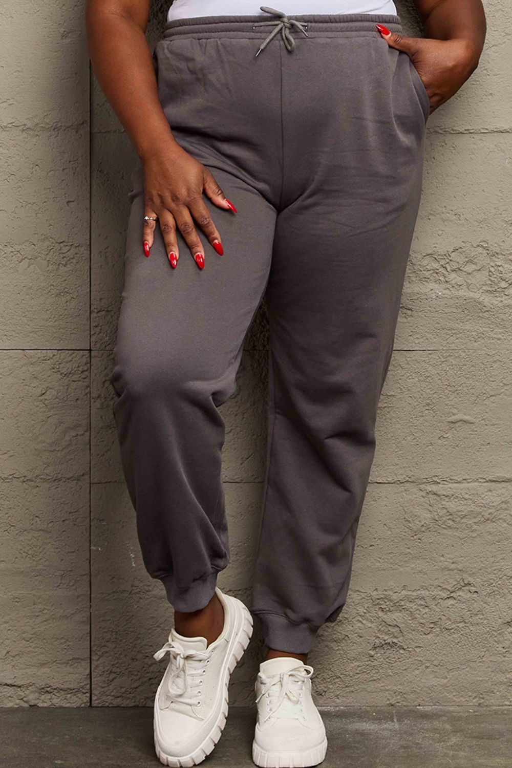 Simply Love Full Size Drawstring Sweatpants-Angel Casuals