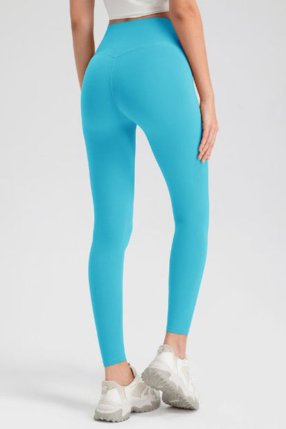 High Waist Skinny Active Pants-Angel Casuals