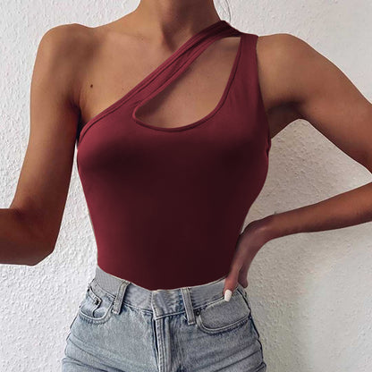 One Shoulder Cutout Cami-Angel Casuals