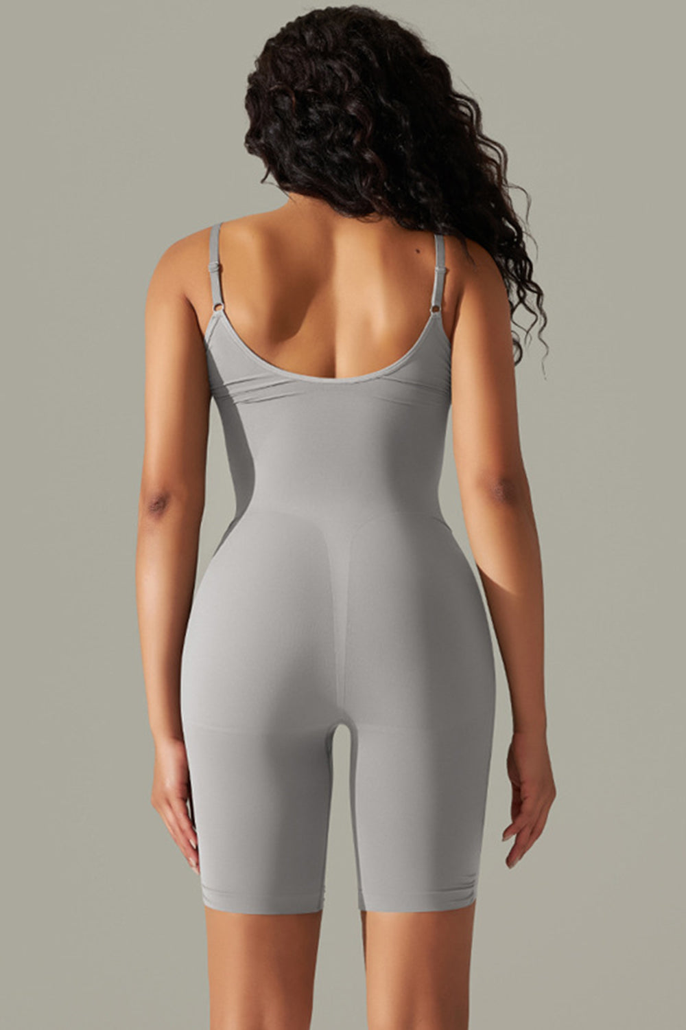 Spaghetti Strap Active Romper-Angel Casuals