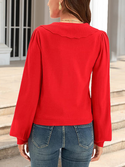 Collared Long Sleeve Button Down Cardigan-Angel Casuals