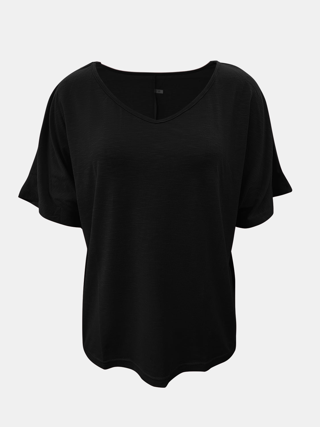 Full Size Scoop Neck Short Sleeve T-Shirt-Angel Casuals