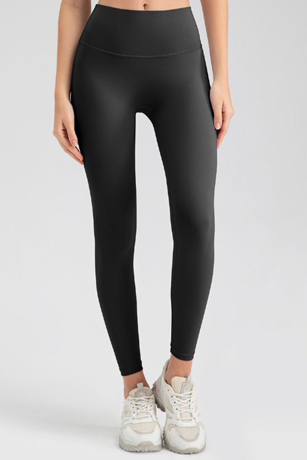 Wide Waistband Sport Leggings-Angel Casuals