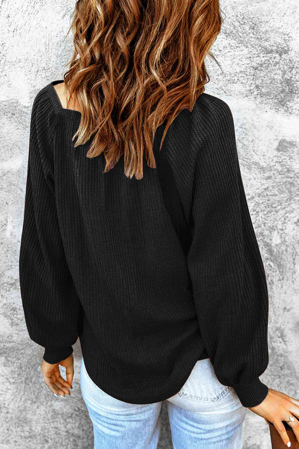 Square Neck Raglan Sleeve T-Shirt-Angel Casuals