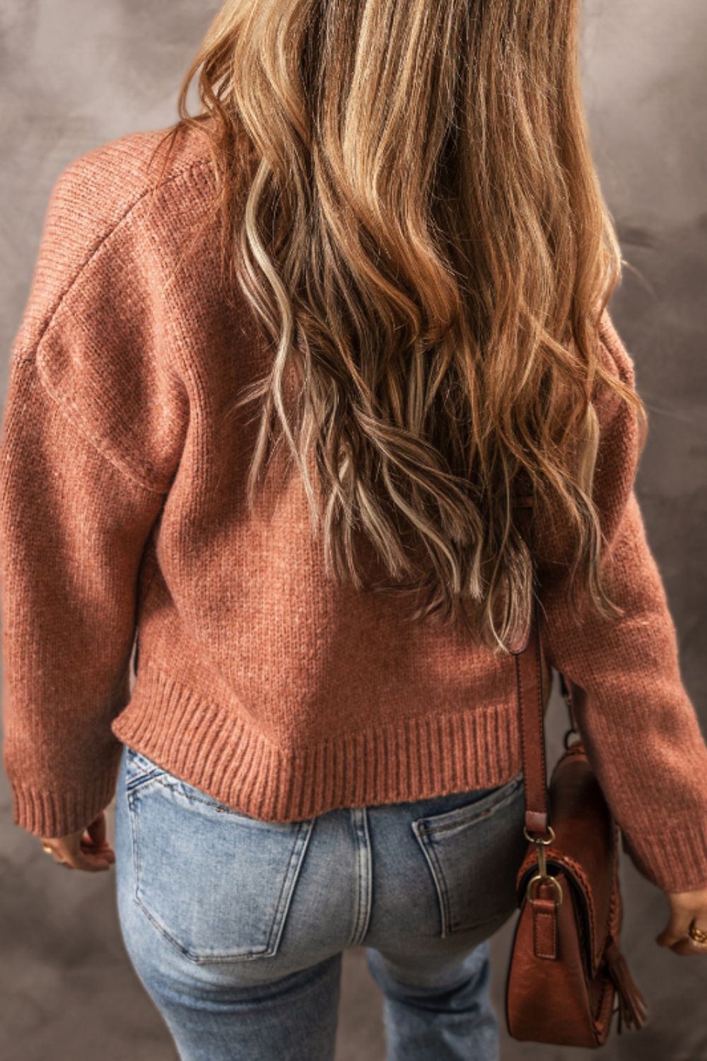 Slit Open Front Dropped Shoulder Cardigan-Angel Casuals