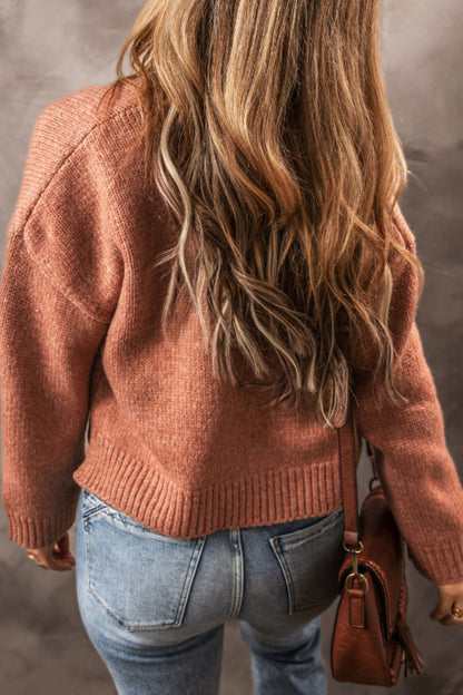 Slit Open Front Dropped Shoulder Cardigan-Angel Casuals