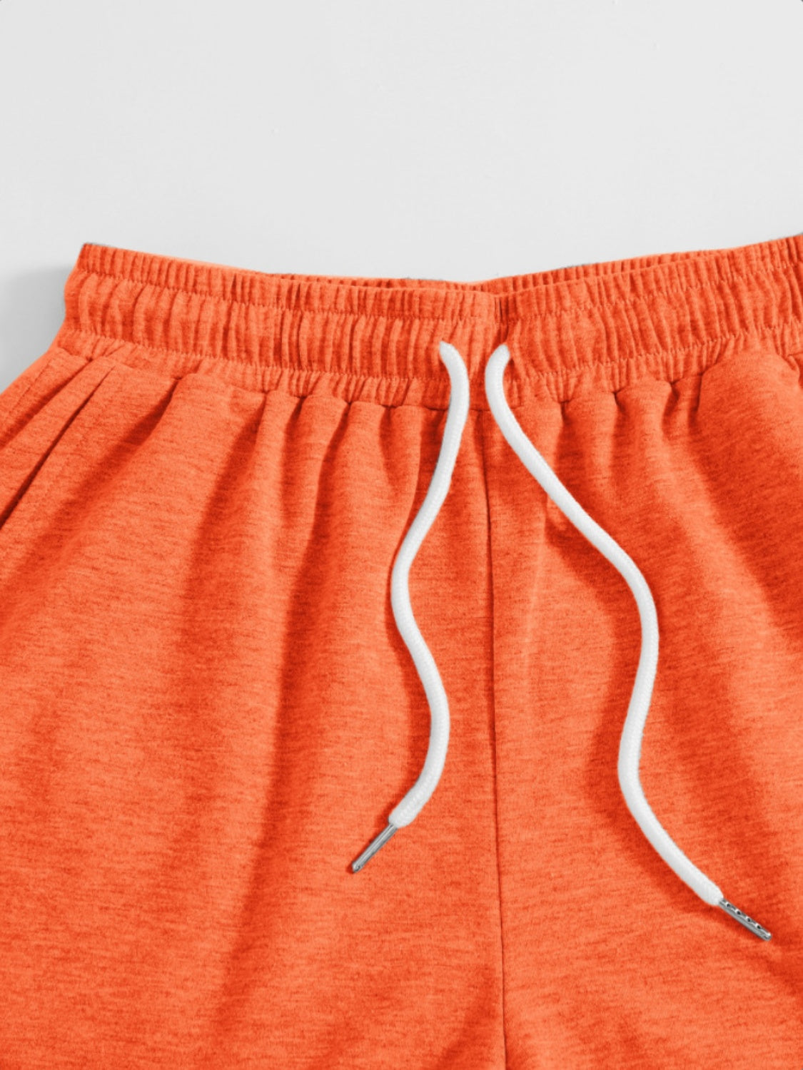 Drawstring Pocketed Elastic Waist Shorts-Angel Casuals