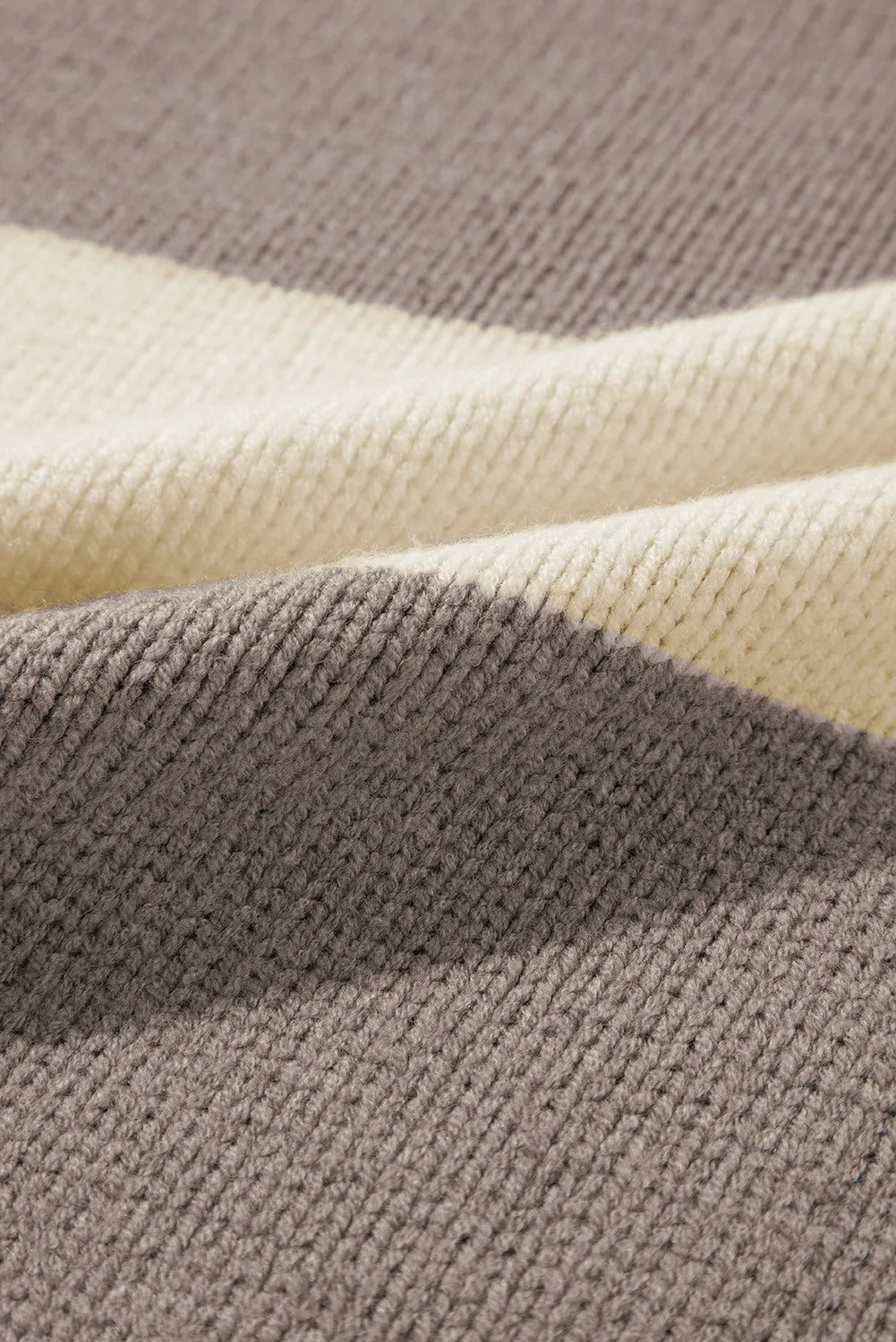 Color Block Round Neck Sweater-Angel Casuals