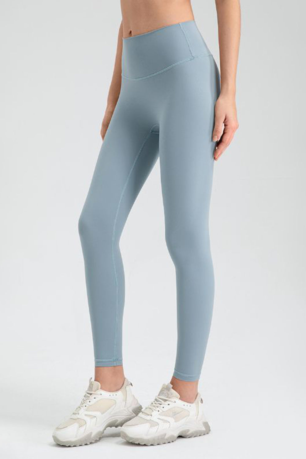 Wide Waistband Sport Leggings-Angel Casuals