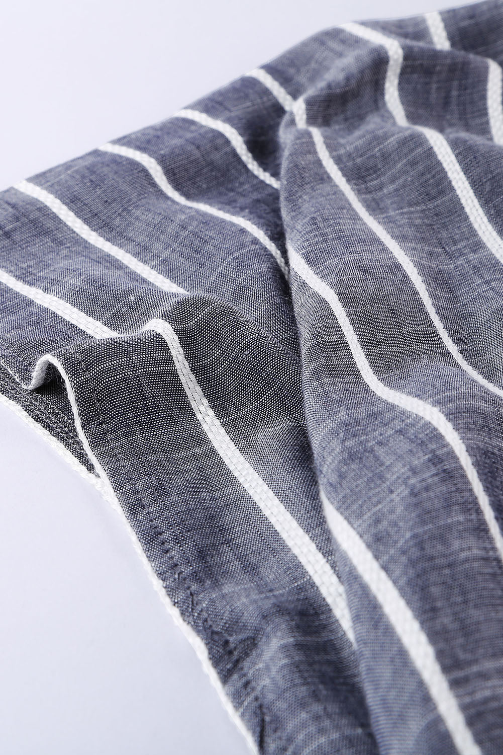Striped Open Front Longline Cover Up-Angel Casuals
