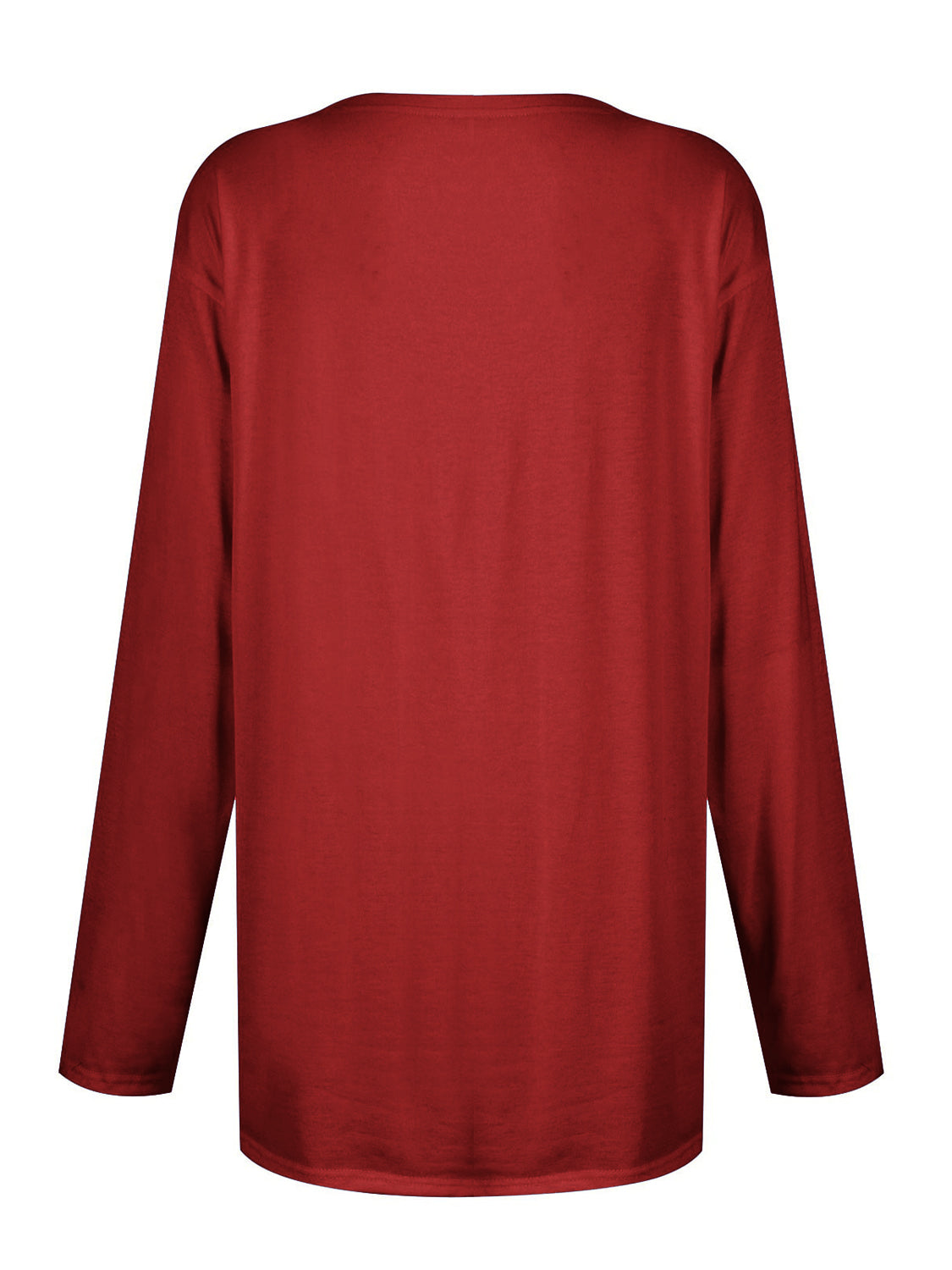 Full Size Pocketed Round Neck Long Sleeve T-Shirt-Angel Casuals