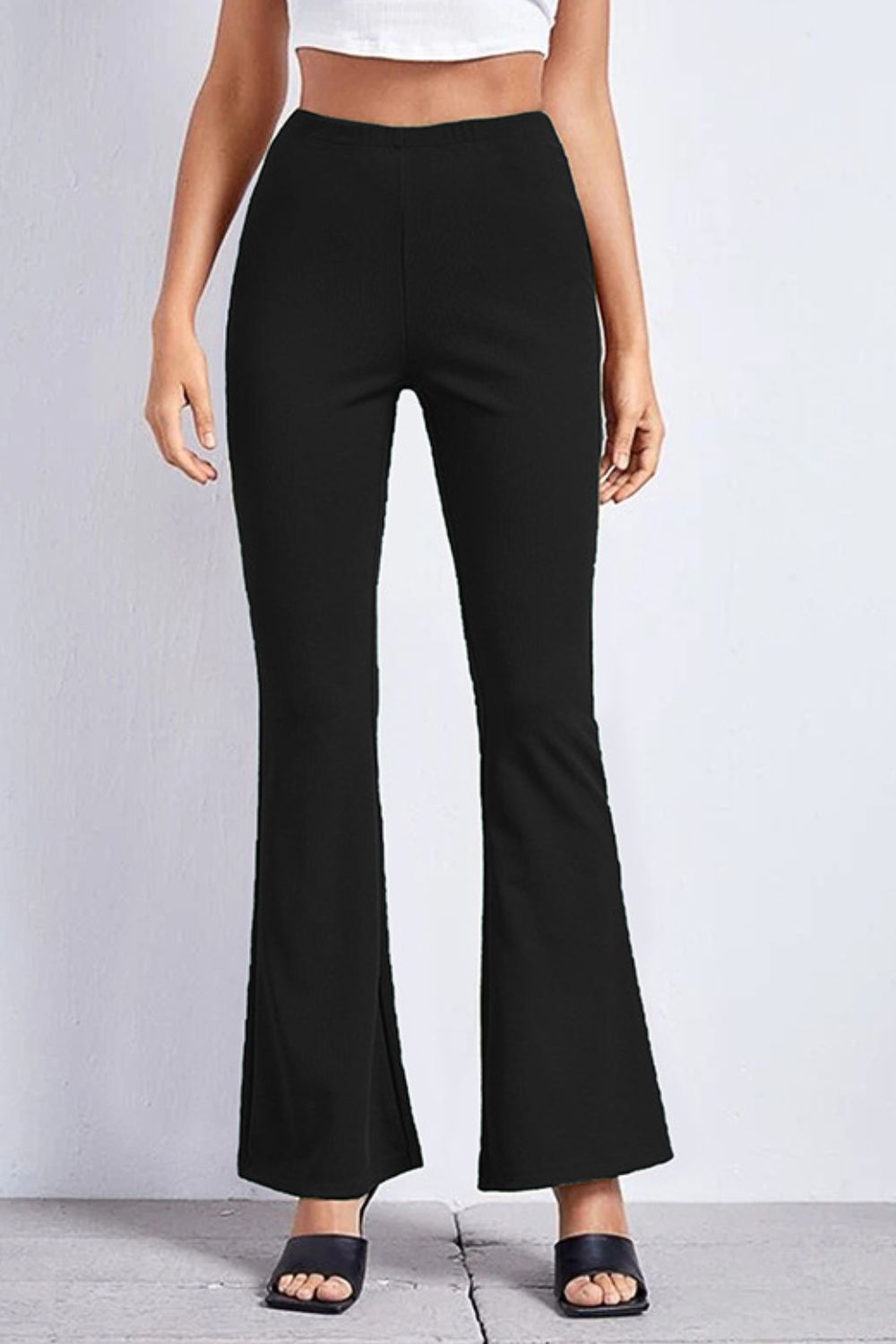 High Rise Flare Pants-Angel Casuals