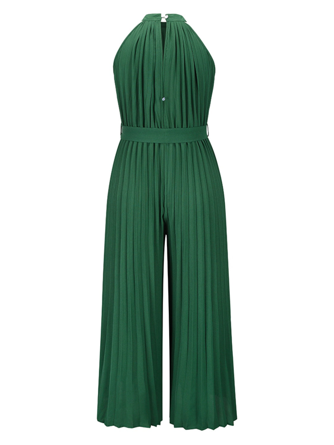 Cutout Tied Pleated Sleeveless Jumpsuit-Angel Casuals