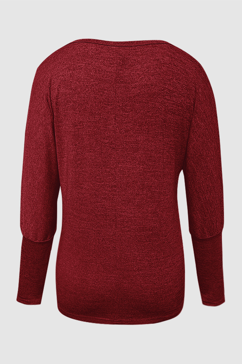 Cutout Round Neck Long Sleeve T-Shirt-Angel Casuals