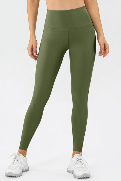 High Waist Skinny Active Pants-Angel Casuals