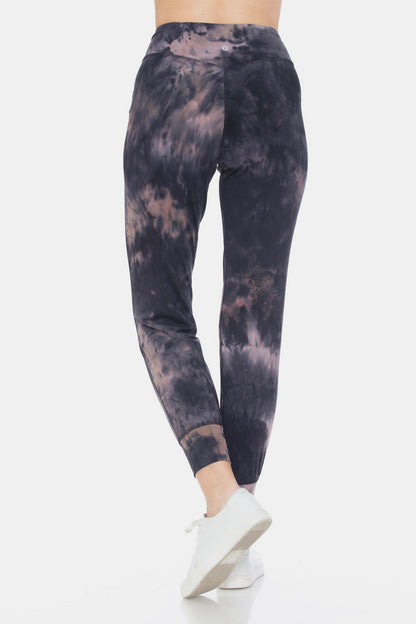 Leggings Depot Tie-Dye High Waist Cropped Leggings-Angel Casuals