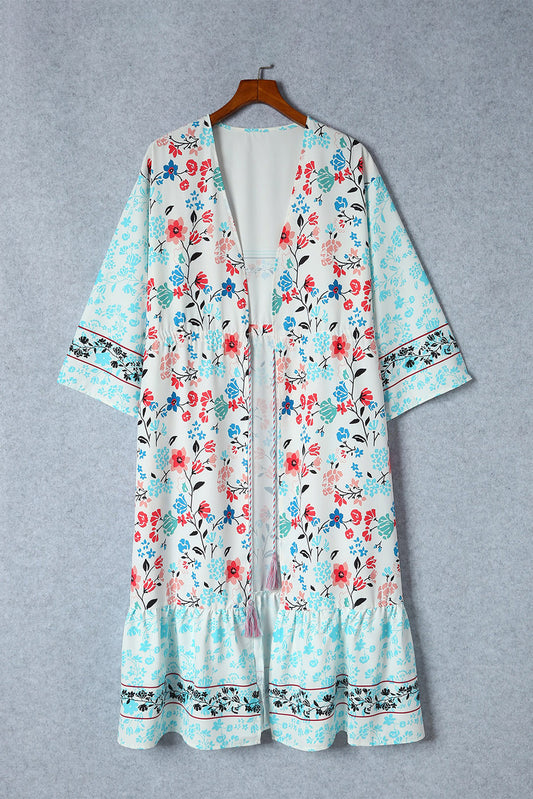 Printed Open Front Cover-Up-Angel Casuals