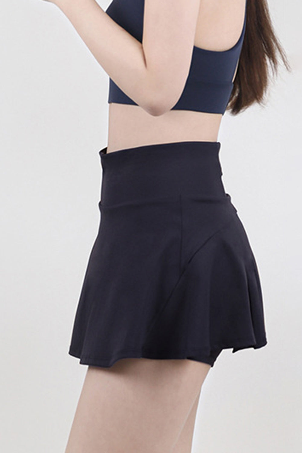 High Waist Pleated Active Skirt-Angel Casuals