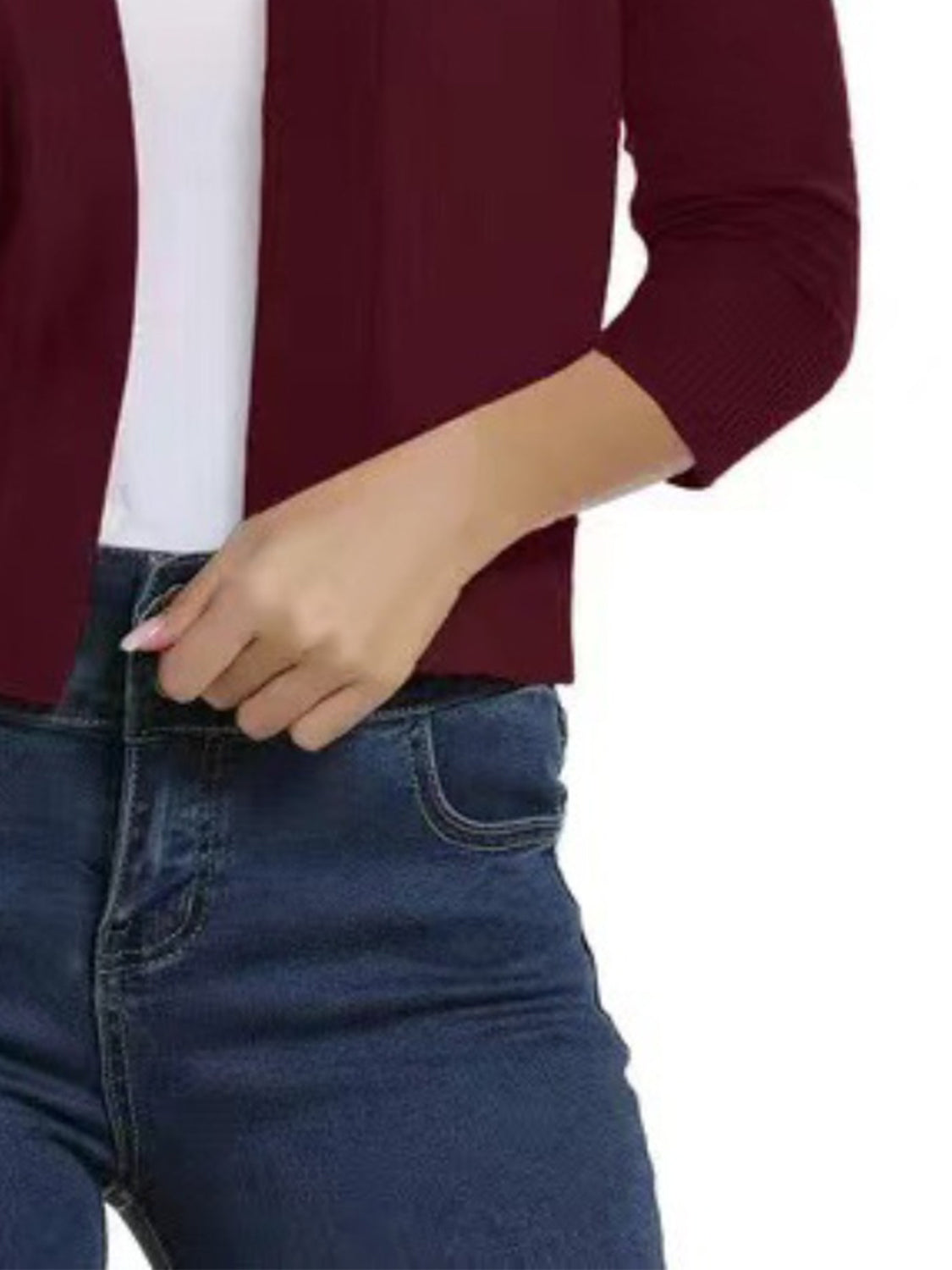 Open Front Cardigan-Angel Casuals
