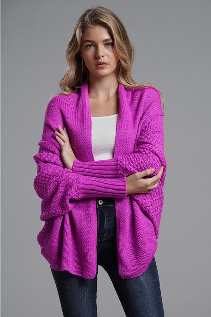 Open Front Batwing Sleeve Cardigan-Angel Casuals