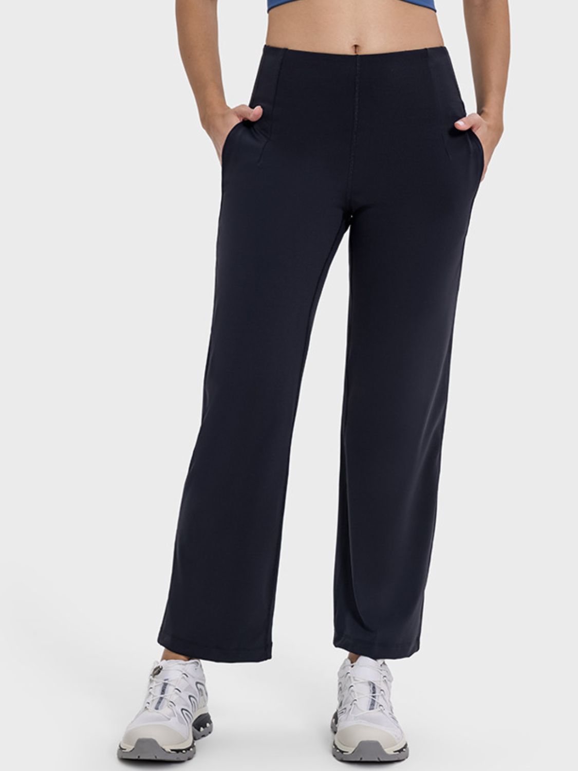 Pocketed High Waist Active Pants-Angel Casuals