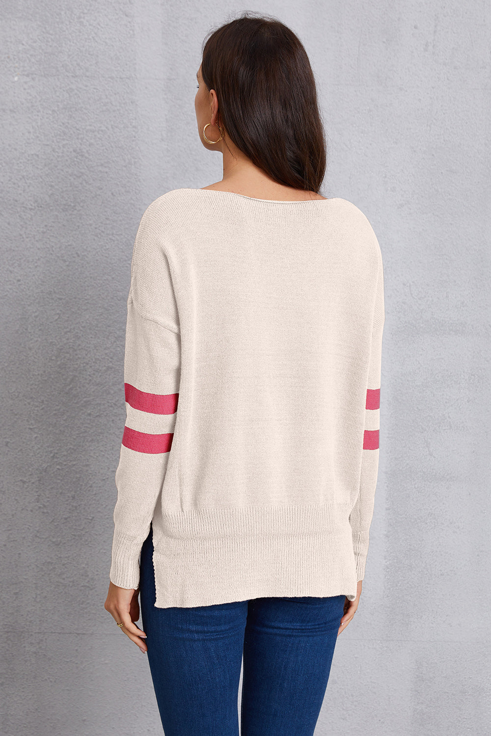 Star Scoop Neck Dropped Shoulder T-Shirt-Angel Casuals