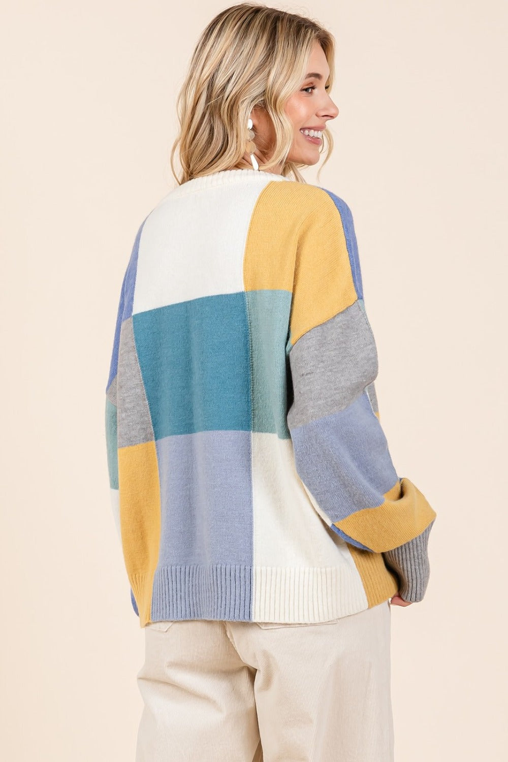 Mittoshop Color Block Round Neck Sweater-Angel Casuals