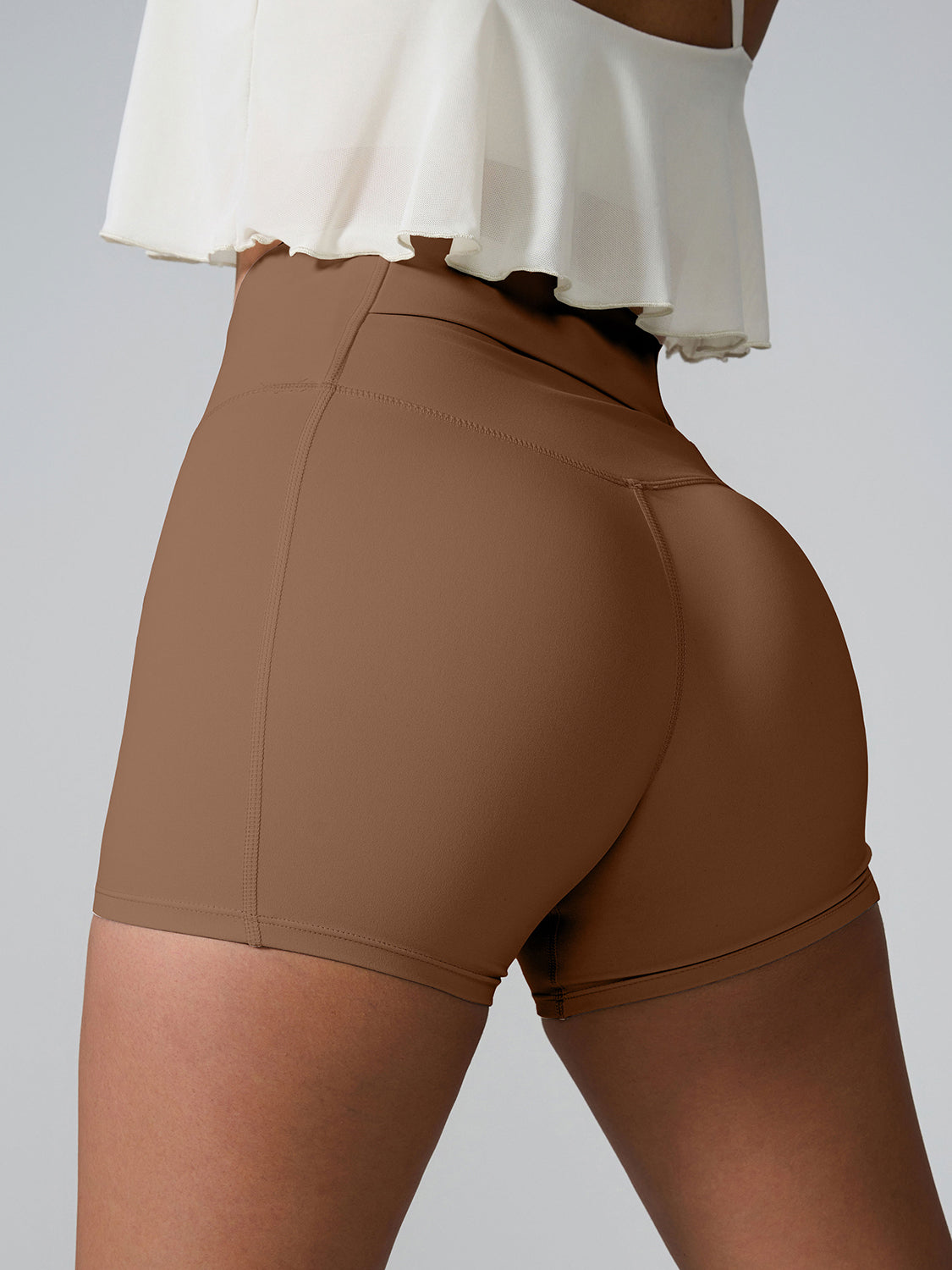 High Waist Active Shorts-Angel Casuals