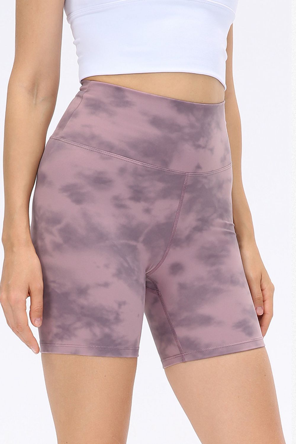 Wide Waistband Sports Shorts-Angel Casuals