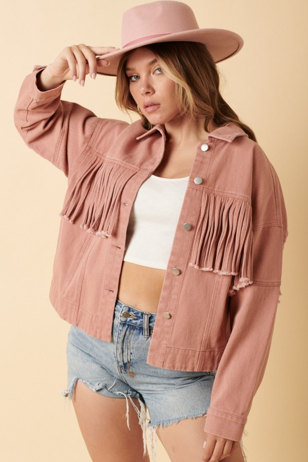 Mittoshop Fringe Detail Cotton Twill Jacket-Angel Casuals