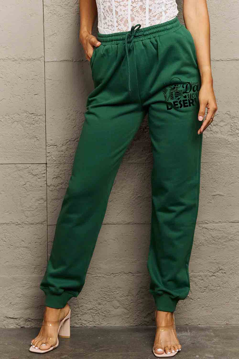 Simply Love Full Size HAVE THE DAY YOU DESERVE Graphic Sweatpants-Angel Casuals