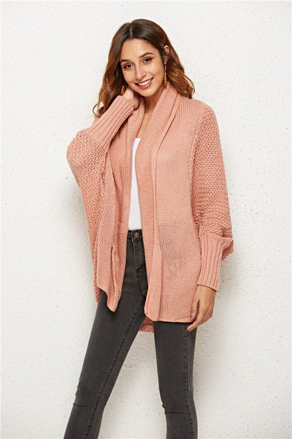 Angel Wings Open Front Batwing Sleeve Cardigan-Angel Casuals