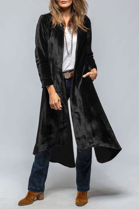 Slit Back Open Front Cardigan-Angel Casuals
