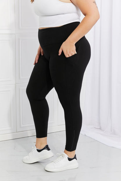 Leggings Depot Full Size Strengthen and Lengthen Reflective Dot Active Leggings-Angel Casuals