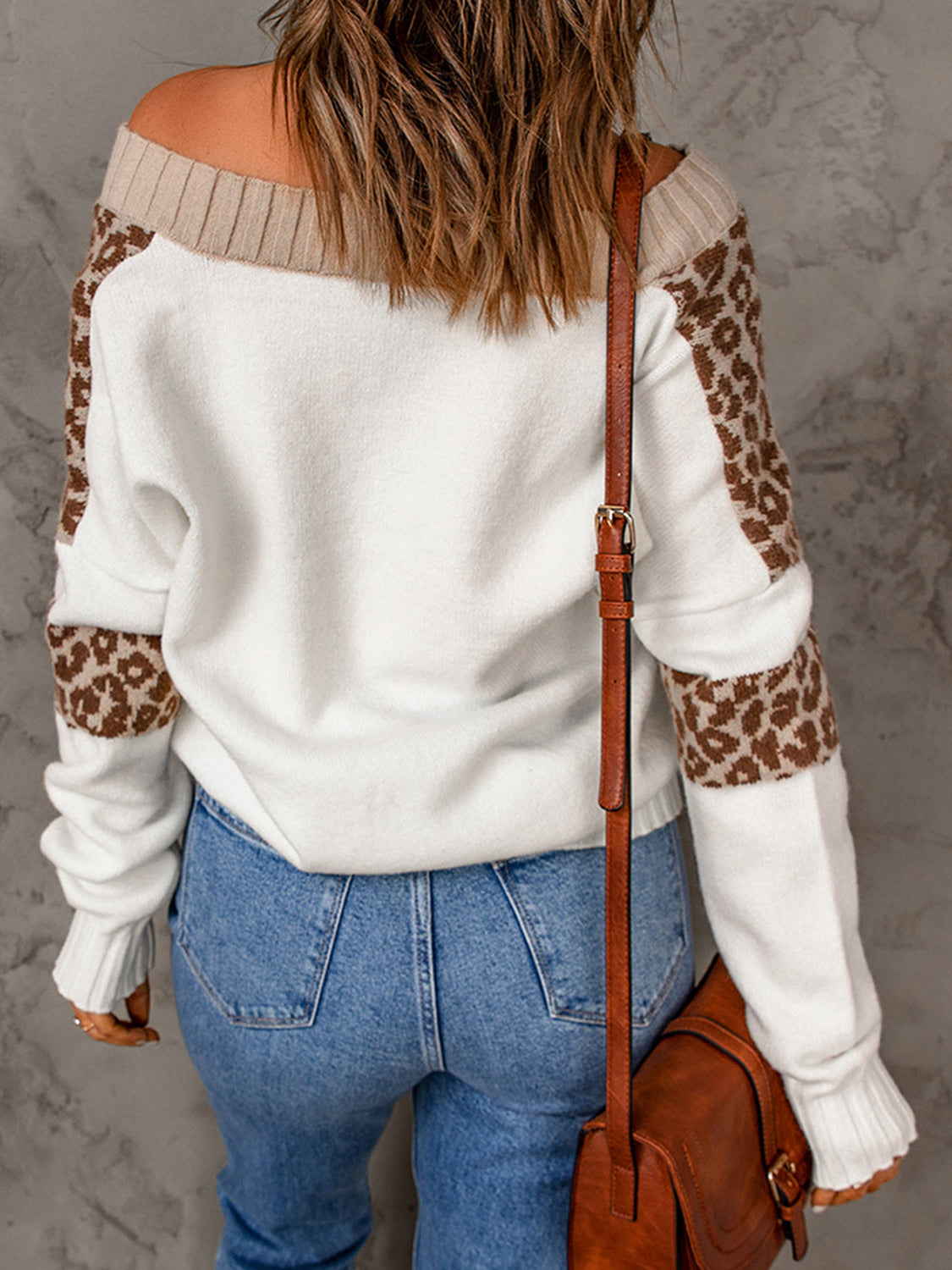 Leopard Long Sleeve Sweater-Angel Casuals