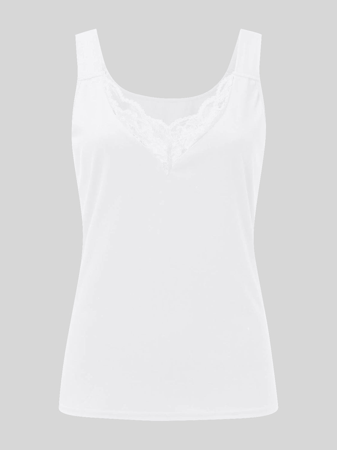 Full Size Lace Detail Sweetheart Neck Tank-Angel Casuals