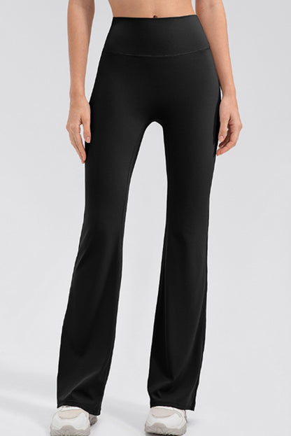 High Waist Straight Active Pants-Angel Casuals