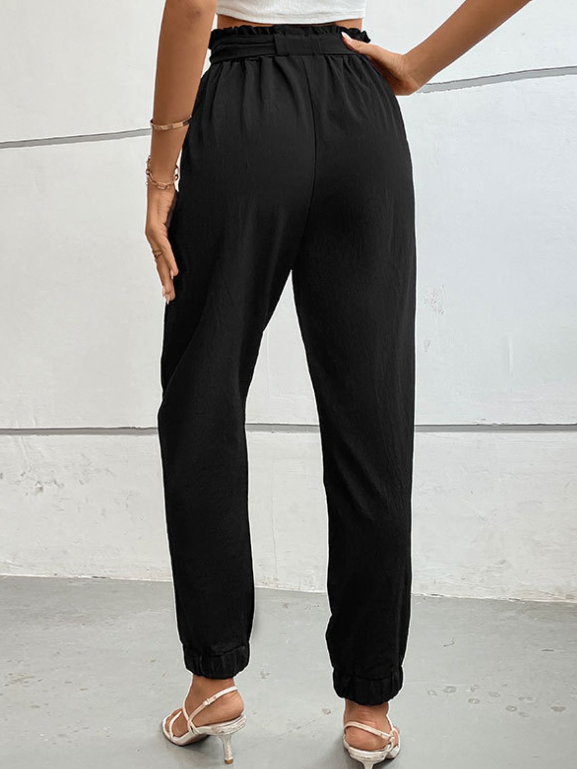 Tie Front Long Pants-Angel Casuals