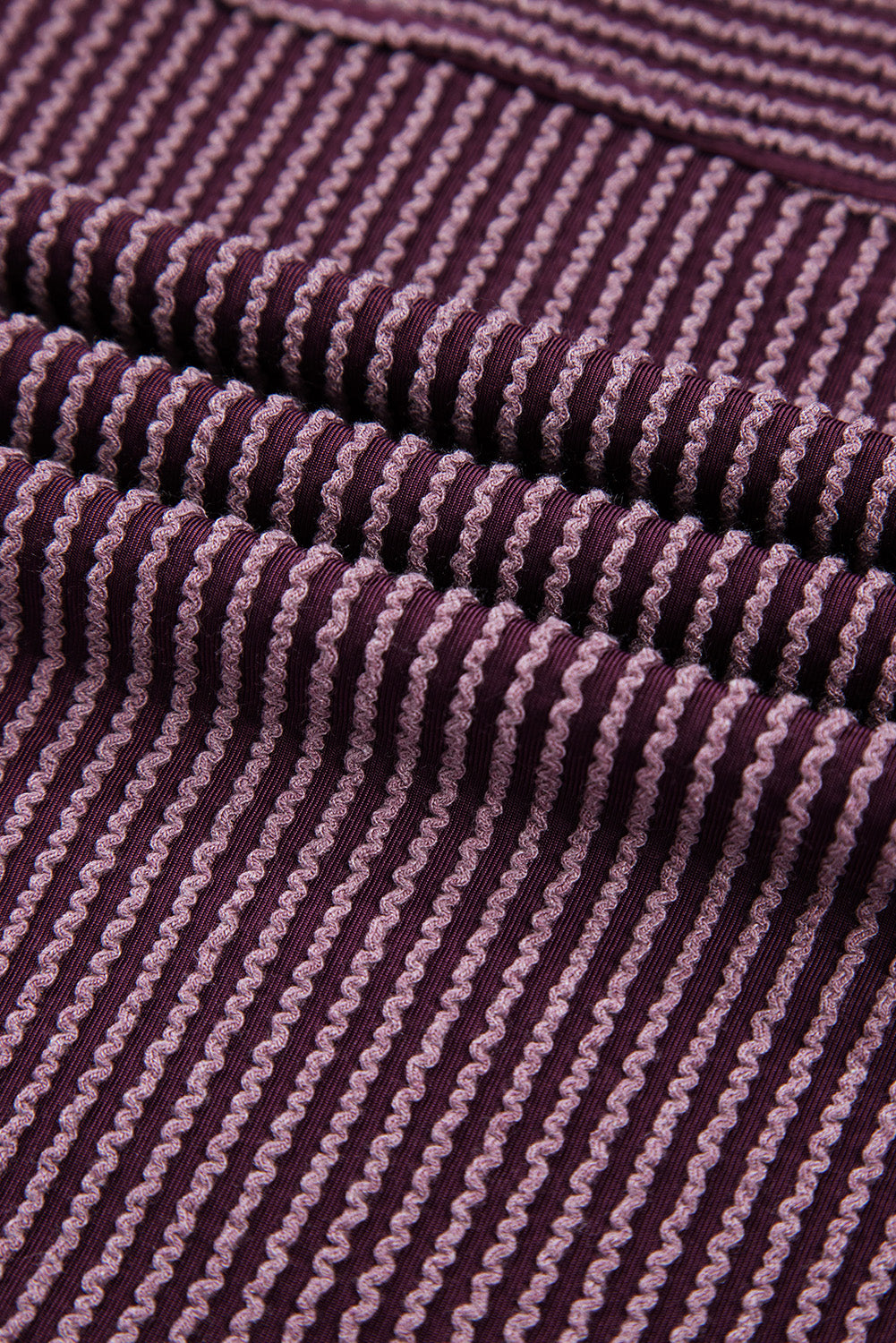 Corded Knit Mock Neck Short Sleeve T Shirt-Angel Casuals