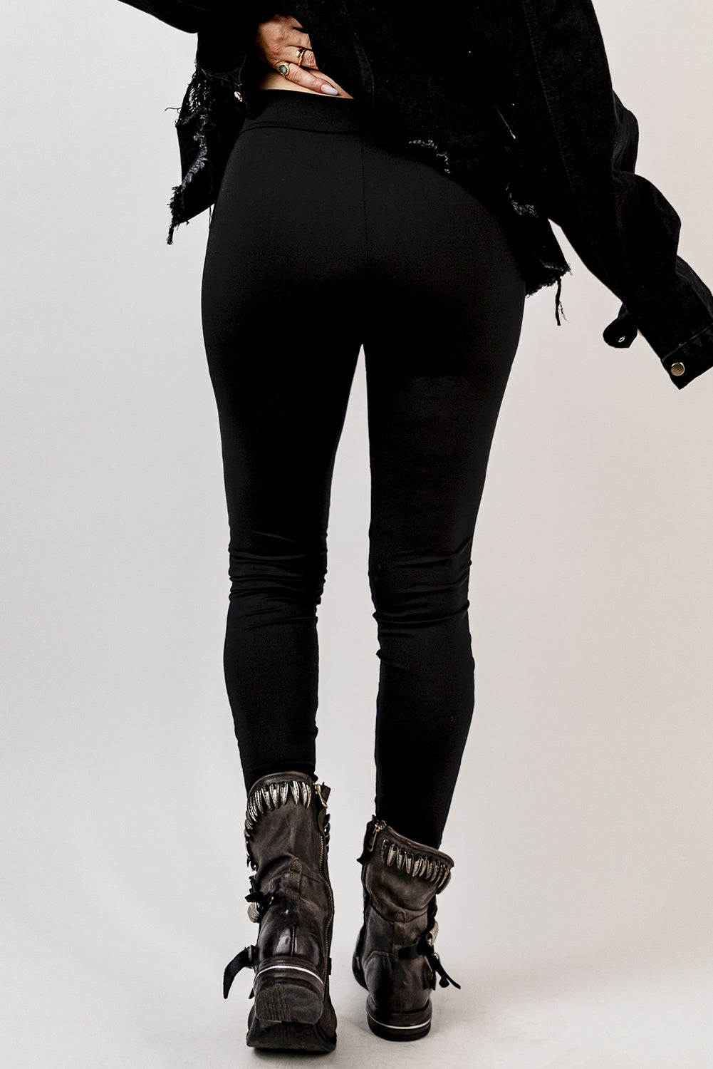 Grommet Lace Up Leggings-Angel Casuals