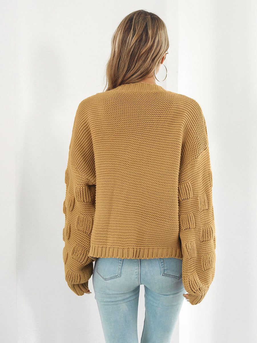 Open Front Ribbed Trim Cardigan-Angel Casuals