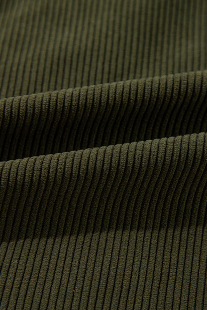 Contrast Baseball Collar Snap Down Long Sleeve Jacket-Angel Casuals