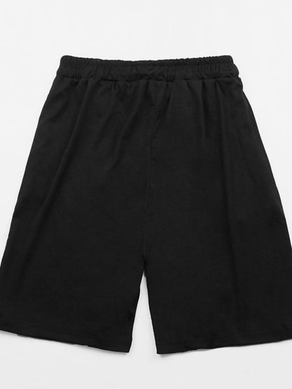 LOS ANGELES CALIFORNIA Graphic Drawstring Shorts-Angel Casuals