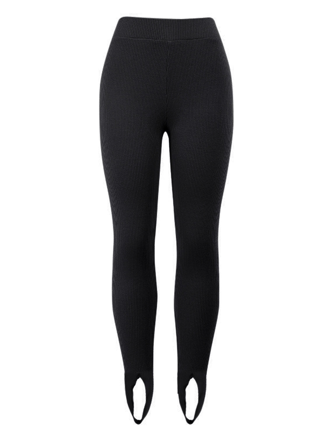 Ribbed Mid Waist Leggings-Angel Casuals