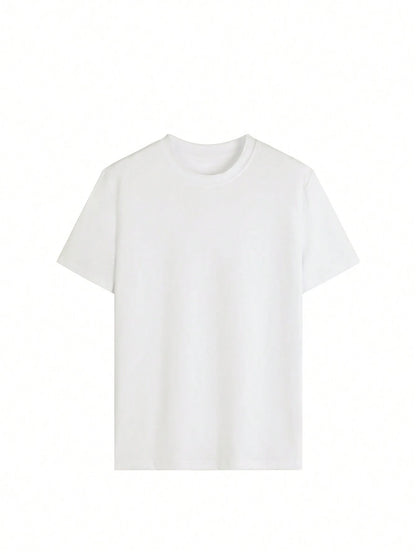 Graphic Round Neck Half Sleeve T-Shirt-Angel Casuals