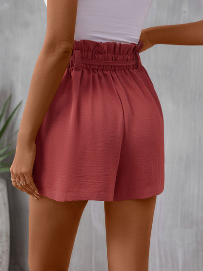 Tied High Waist Shorts-Angel Casuals