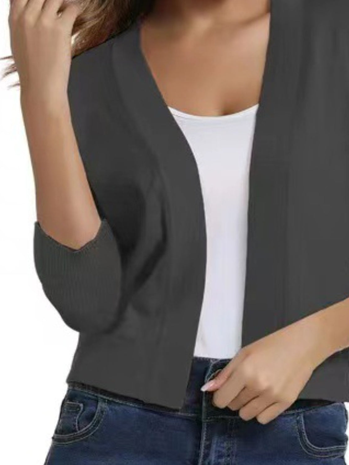 Open Front Cardigan-Angel Casuals