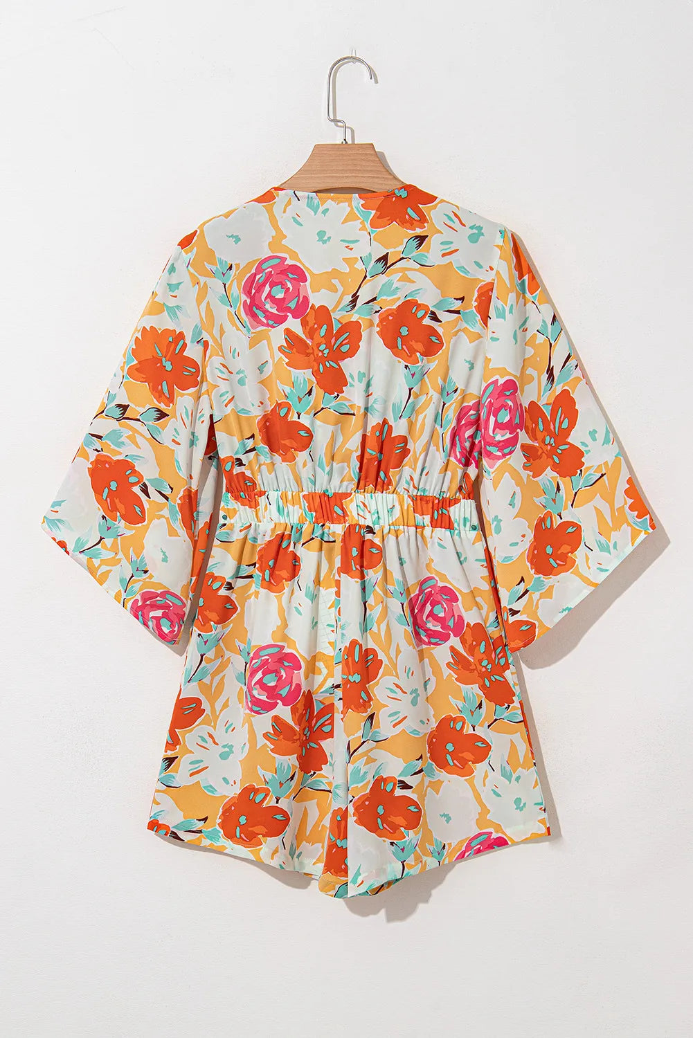 Tied Printed Half Sleeve Romper-Angel Casuals