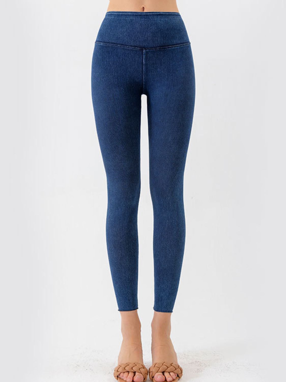 Wide Waistband Cropped Jeans-Angel Casuals