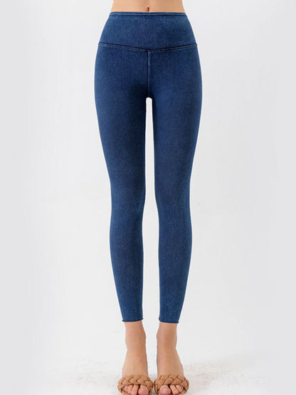 Wide Waistband Cropped Jeans-Angel Casuals